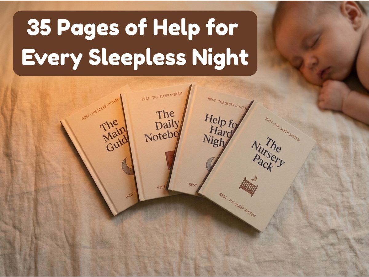 The REST Sleep System, 35 pages of word-for-word help for every sleepless night